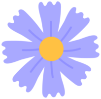 Hallo voorjaar hand- getrokken abstract nordic bloem symbool voorwerp png