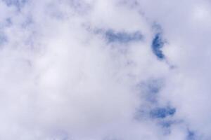 Blue cloud sky background. Nature pattern. photo