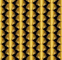 Gold Art Deco Great Gatsby Style Seamless Repeat Pattern Background vector