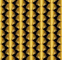 Gold Art Deco Great Gatsby Style Seamless Repeat Pattern Background vector