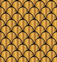 Gold Art Deco Great Gatsby Style Seamless Repeat Pattern Background vector