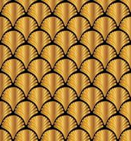 Gold Art Deco Great Gatsby Style Seamless Repeat Pattern Background vector