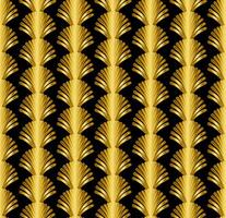 Gold Art Deco Great Gatsby Style Seamless Repeat Pattern Background vector