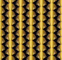 Gold Art Deco Great Gatsby Style Seamless Repeat Pattern Background vector