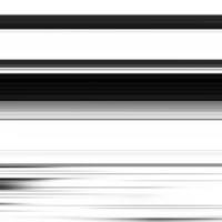 Black striped abstract overlay. Motion effect. PNG graphic illustration with transparent background.