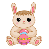 easter bunny with egg png