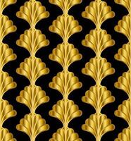 Gold Art Deco Great Gatsby Style Seamless Repeat Pattern Background vector