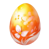 AI generated golden easter egg png