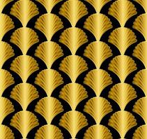 Gold Art Deco Great Gatsby Style Seamless Repeat Pattern Background vector