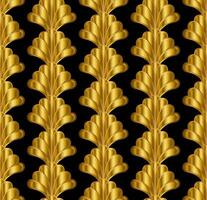 Gold Art Deco Great Gatsby Style Seamless Repeat Pattern Background vector