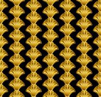 Gold Art Deco Great Gatsby Style Seamless Repeat Pattern Background vector