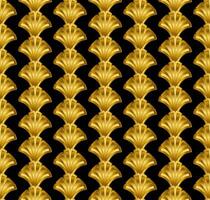 Gold Art Deco Great Gatsby Style Seamless Repeat Pattern Background vector