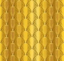 Gold Art Deco Seamless Repeat Pattern Background vector