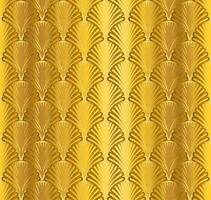 Gold Art Deco Seamless Repeat Pattern Background vector