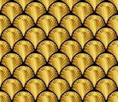 Gold Art Deco Great Gatsby Style Seamless Repeat Pattern Background vector