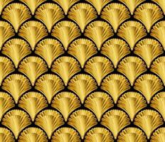 Gold Art Deco Great Gatsby Style Seamless Repeat Pattern Background vector