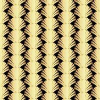 Gold Art Deco Great Gatsby Style Seamless Repeat Pattern Background vector