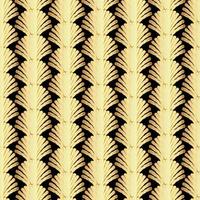 Gold Art Deco Great Gatsby Style Seamless Repeat Pattern Background vector