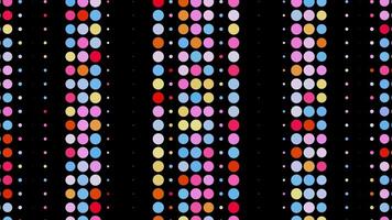 Multicolored Dots. Vibrant VJ Loop video