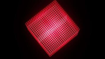 VJ Loop Neon Pulsating Cube video