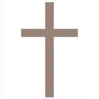 Christian Wooden Cross vector