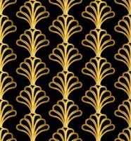 oro Arte deco genial gatsby estilo sin costura repetir modelo antecedentes vector