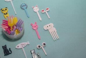 set of kid food toppers photo