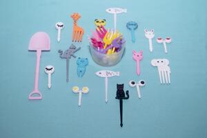 set of kid food toppers photo