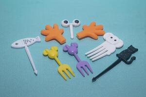 set of kid food toppers photo