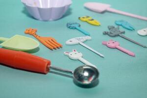 set of kid food toppers photo