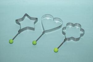 star, love and flower shaped cake mold photo