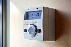 AI generated Electric power meter for home use photo