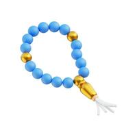 Prayer beads 3D icon with isolated background, ramadan 3d rendering, muslim icon, 3d illustration template photo