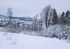 winter villages background photo