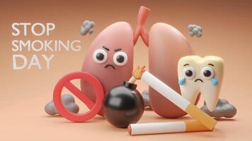 No Smoking concept 3d photo