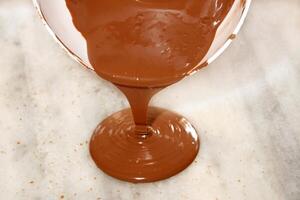 step by step production of chocolate candies photo