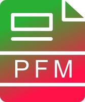 PFM Creative Icon Design vector