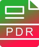 PDR Creative Icon Design vector