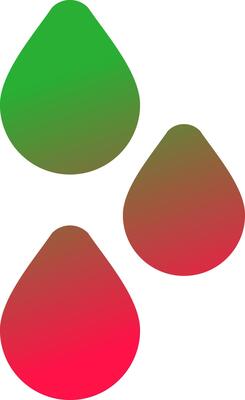 Raindrops Creative Icon Design