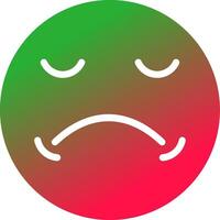 Sad Creative Icon Design vector