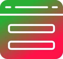 Glyph Gradient Design vector