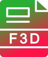 F3D Creative Icon Design vector