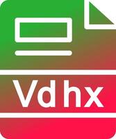 Vdhx Creative Icon Design vector