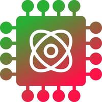 Quantum Technology Creative Icon Design vector