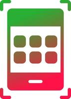 Glyph Gradient Design vector
