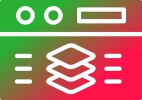 Full Stack Developer Creative Icon Design vector