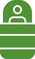 Sleeping Bag Creative Icon Design vector