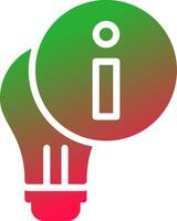Light Info Creative Icon Design vector