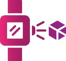 Holo Smart Watch Creative Icon Design vector
