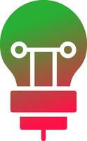 Bulb Creative Icon Design vector